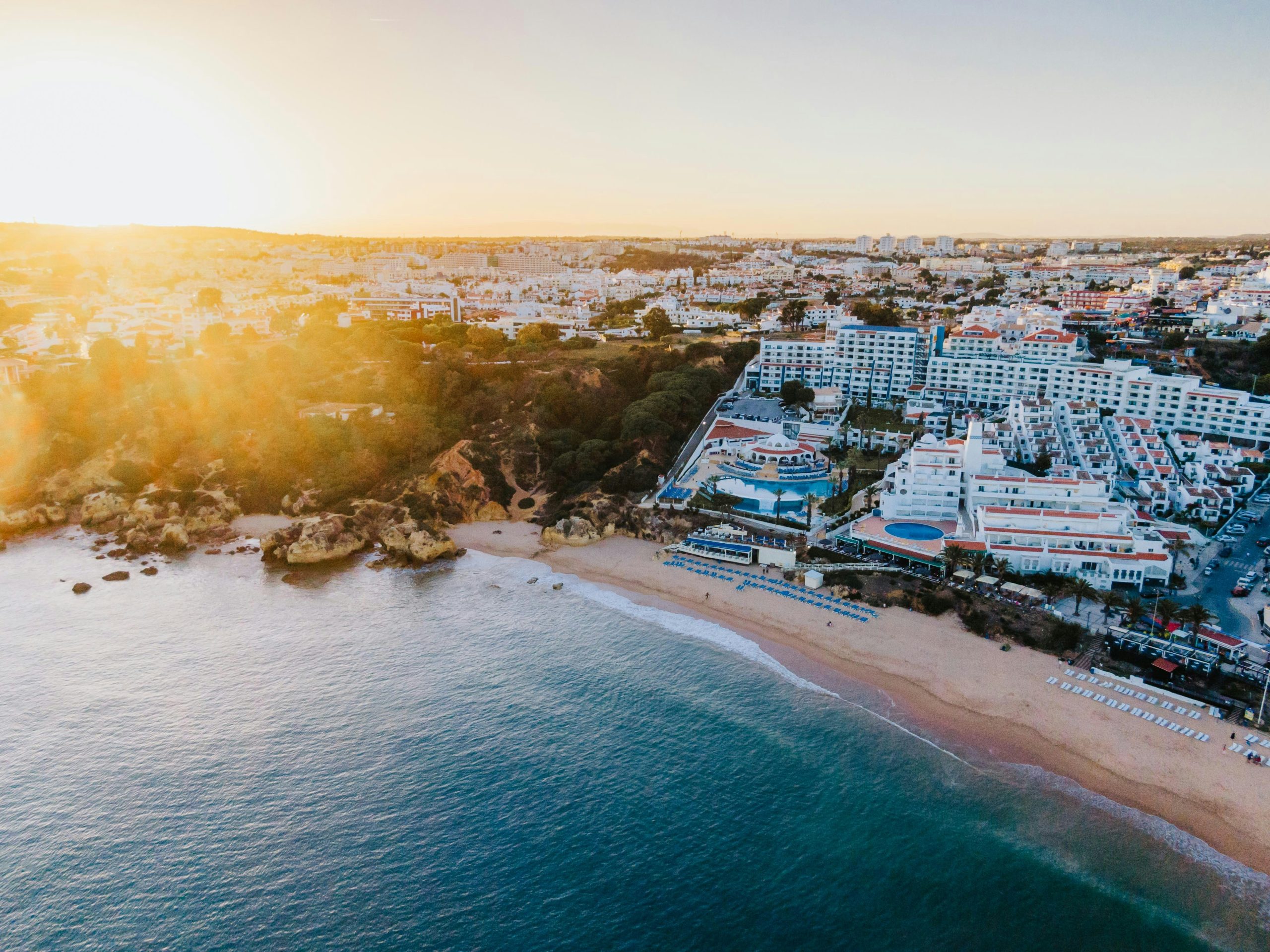 Image of costal town for Discover the Top 10 Exclusive Beach Resorts in the Algarve